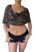 Paisley Mesh Poncho