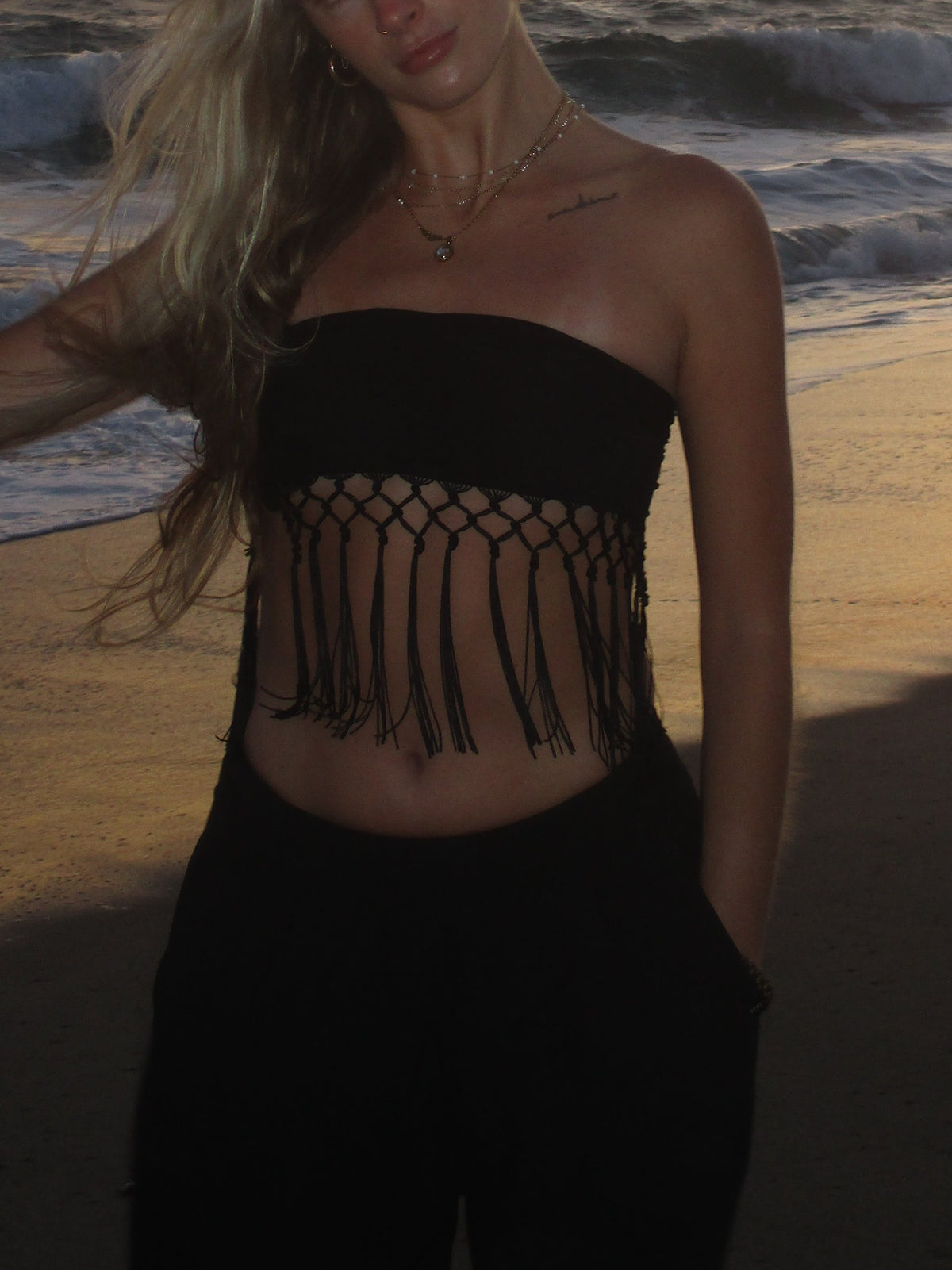Lace Fringe Bralette