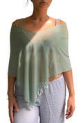 Mint Green Sheer Poncho